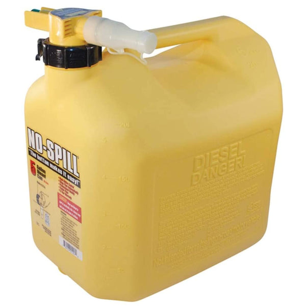 No-Spill 1457 Poly Diesel Fuel Can with Rear-Handle, 5-Gallon