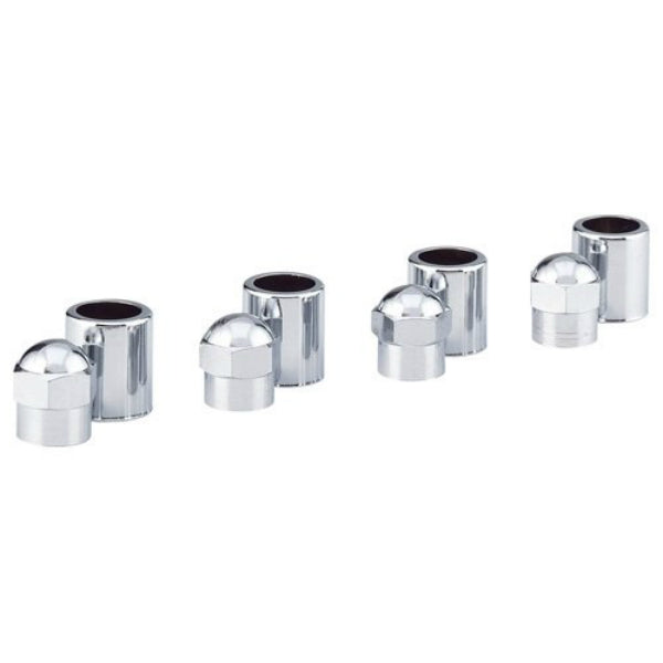 Monkey Grip 22-5-08843-M Valve Caps & Sleeves, Chrome, 8-Piece