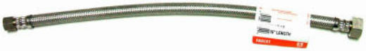 Fluidmaster B1F16 Faucet Connector, 16", Braided Stainless Steel