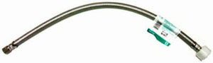 Fluidmaster B1T16 Toilet Connector, 16", Braided Stainless Steel