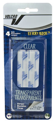 CLEAR STICKY BACK STRIP 3.5" X 3/4"