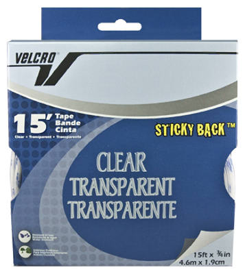 3/4 X 15ft Velcro Sticky Back Black