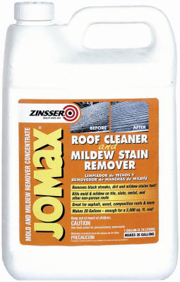 Zinsser 60701 Jomax Roof Cleaner & Mildew Stain Remover, 1-Gallon