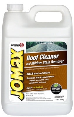 Zinsser 60701 Jomax Roof Cleaner & Mildew Stain Remover, 1-Gallon