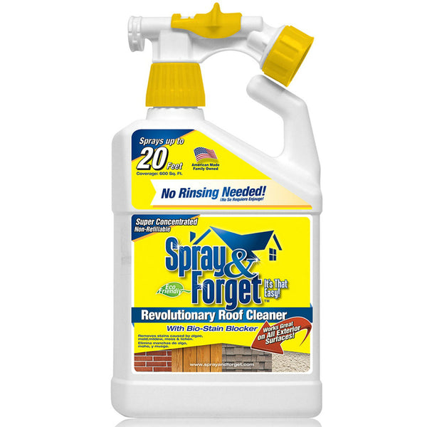 Spray & Forget SFSRC-6Q Super Concentrate Roof Cleaner, 32 Oz