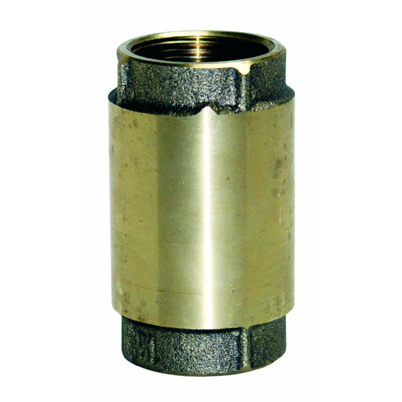 Water Source CV-150NL Spring Loaded Check Valve, No Lead, Brass, 1-1/2"