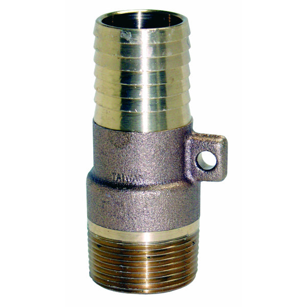 Water Source™ MAR100NL No-Lead Male Adapter with Rope Loop, Solid Brass, 1"