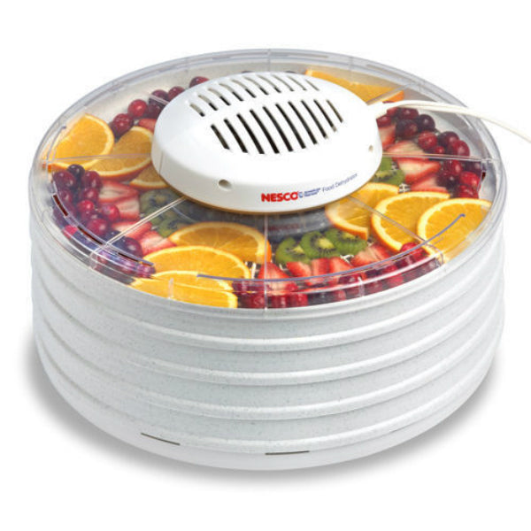 Nesco® FD-37 Food Dehydrator with Clear Cover & 4 Speckled Trays, 400W