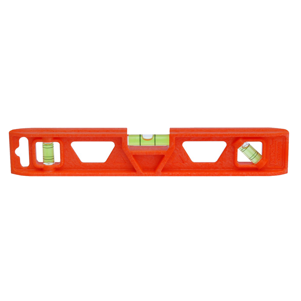 Johnson Level 1402-0900 Orange Structo-Cast® Torpedo Level, 9", 3-Vial