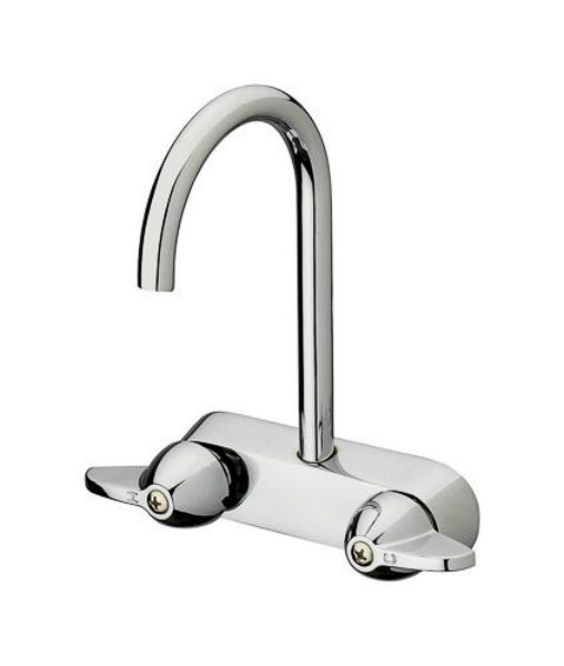 Homewerks® 3220-41-CH-B Two-Handle Anti-Siphon Wallmount Bath Faucet, Chrome