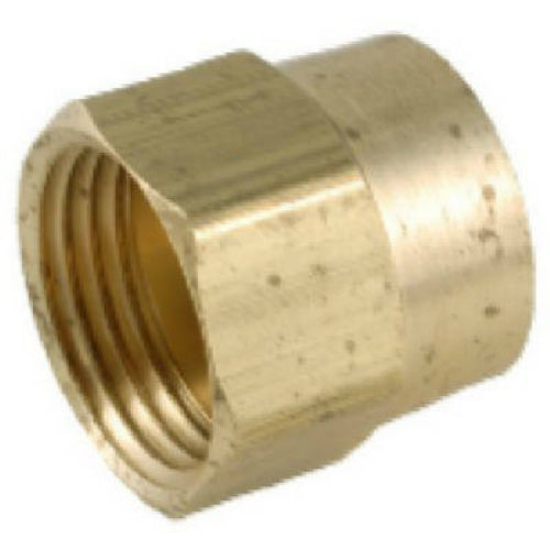 Anderson Metals 757482-1208 Lead Free Adapter, Brass, 3/4" FGH x 1/2" FIP
