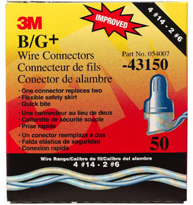 3M™ Performance Plus B/G+ Wire Connector, 50-Pack