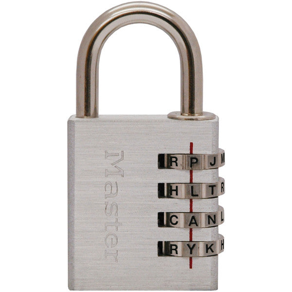 Master Lock 643DWD Aluminum Alpha Luggage Lock, 1-9/16"