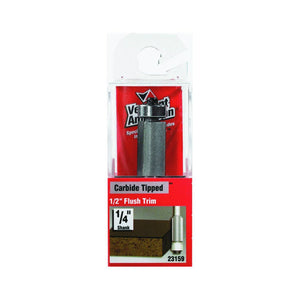Vermont American® 23159 Carbide Tipped Flush Trim Router Bit, 1/2" x 1"
