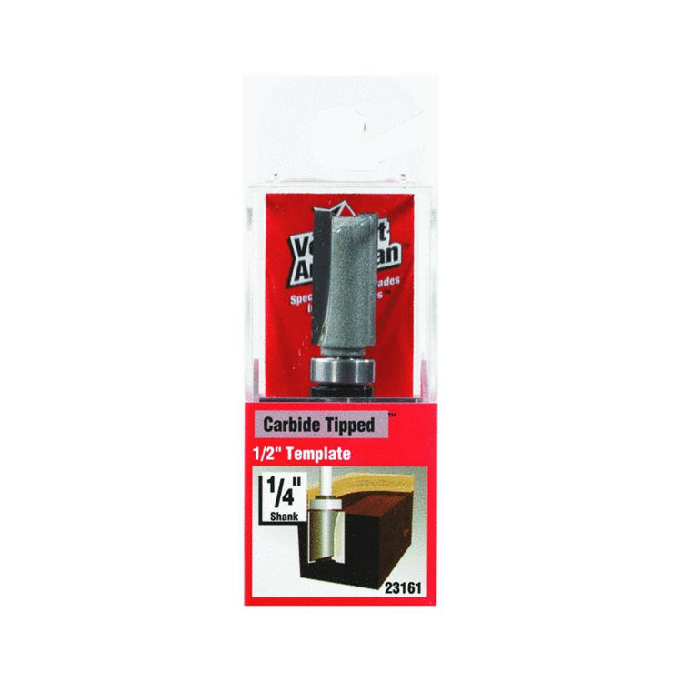 Vermont American® 23161 Carbide Tipped Template Trim Router Bit, 1/2" x 1"