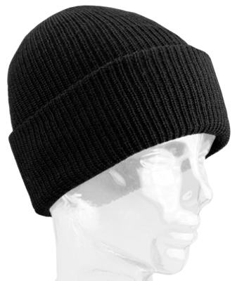 Wigwam F4707-052-OS Classic Ribbed Worsted Wool Watch Cap, Black, One Size