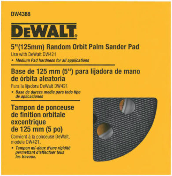 DeWalt® DW4388 Eight Hole Medium Hook & Loop Sanding Pad, 5"