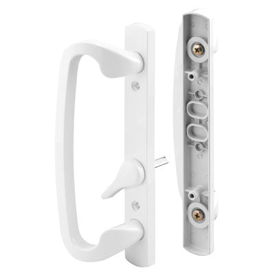 Slide-Co 144078 Reversible Sliding Patio Door Handle Set, 3-15/16", White