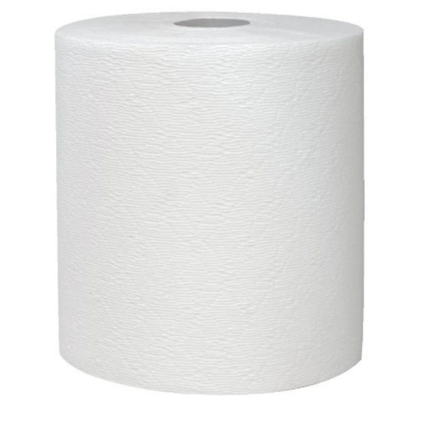 Kleenex 11090 Hard Roll Paper Towels, White, 1.5" Core, 8" x 600', 6-Pack