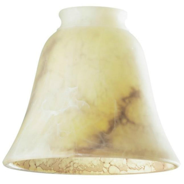 Westinghouse 81422 Brown Marbleized Glass Bell Shade, 2-1/4"