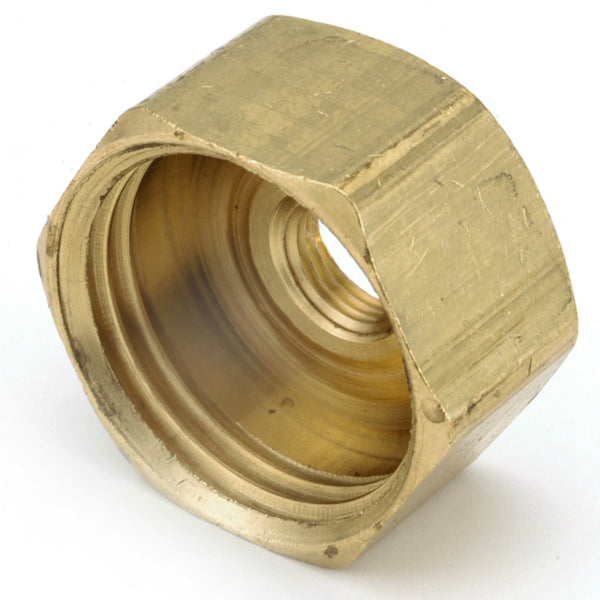 Anderson Metals 757411-1202 Lead Free Adapter, Brass, 3/4" FGH x 1/8" FIP