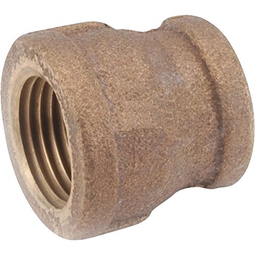 Anderson Metals 738119-1612 Lead Free Reducing Coupling, Red Brass, 1" x 3/4"