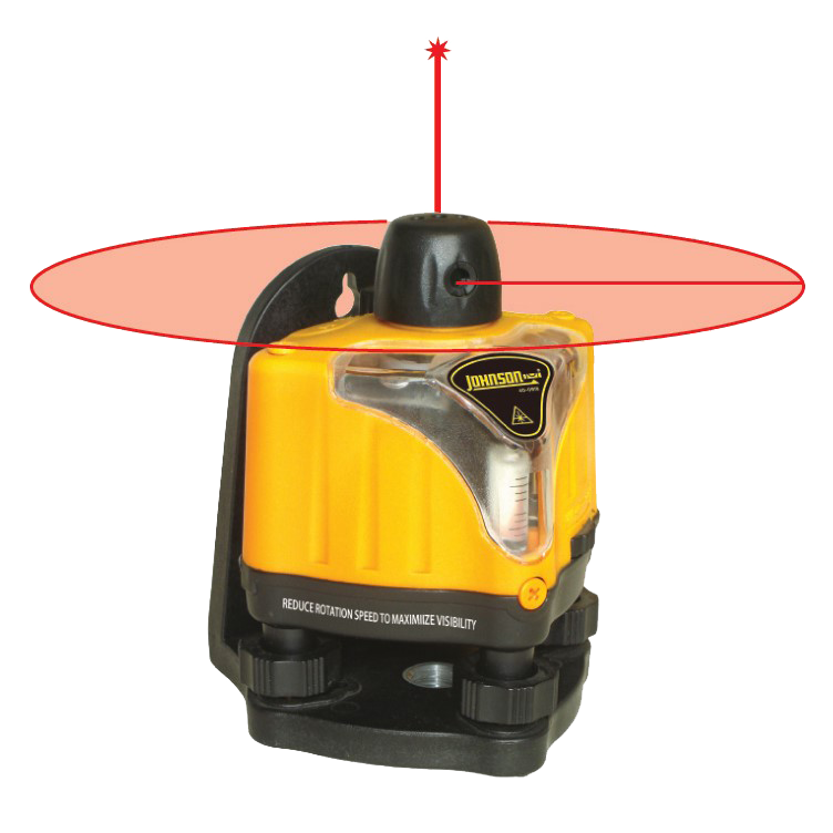 Johnson Level 40-0918 Manual Leveling Rotary Laser Level