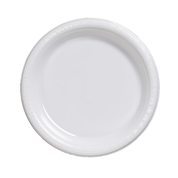 Creative Converting™ 28000031 Touch Of Color Plastic Plates, White, 10", 20-Ct