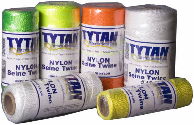 Tytan International TST304W White Twisted Nylon Seine Twine, 105', 4 Oz, 1-Qty
