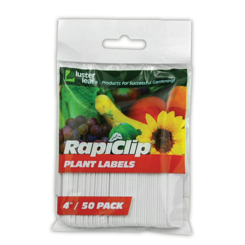 Luster Leaf® 827 Rapiclip® Plant Labels, 4", 50-Pack