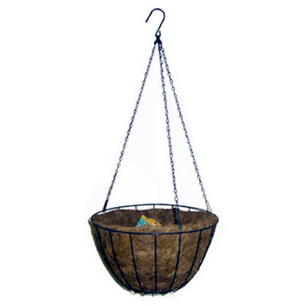 Panacea™ 88500 Round Growers Hanging Basket, 12", Green