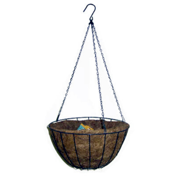 Panacea 88503 Round Growers Hanging Basket, 14", Green