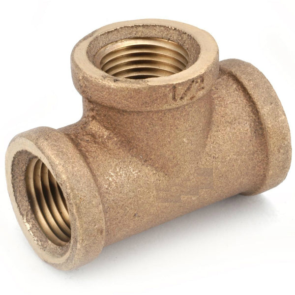 Anderson Metals 738101-12 Lead Free Tee, Rough Brass, 3/4"