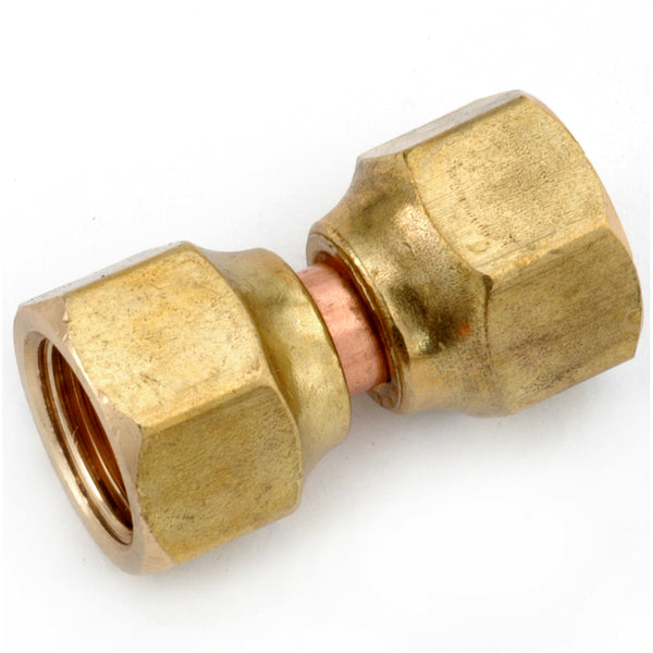 Anderson Metals 754070-04 Lead Free Swivel Nut, Brass, 1/4" Flare