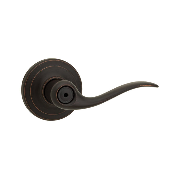 Kwikset® 730TNL-11P-CP Signature Tustin Universal Privacy Lever, Venetian Bronze