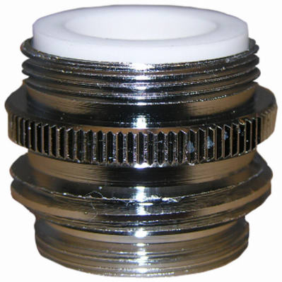 Lasco 09-1451NL Male Garden Hose Aerator Adapter, 55/64" x 27