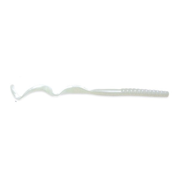 Culprit C720-42 Original Plastic Worm, Pearl White, 7.5", 18-Count