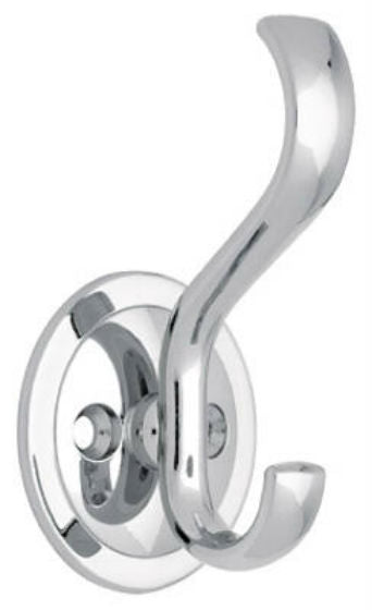 Liberty B42307Z-CHR-C Coat & Hat Hook with Round Base, Polished Chrome