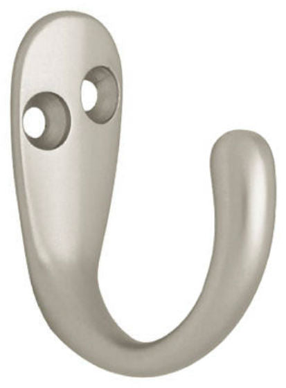 Liberty Hardware B59103Z-SN-C Single Prong Robe Hook, Matte Nickel
