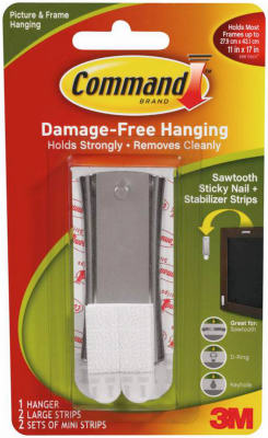 Command 17047 Sticky Nail Sawtooth Hanger
