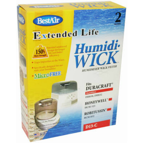 BestAir D13 Extended Life Humidifier Wick Filter, 2-Pack