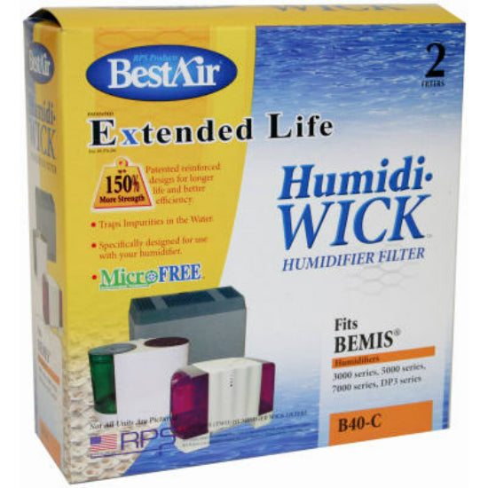 BestAir B40 Extended Life Humidifier Replacement Wick Filter