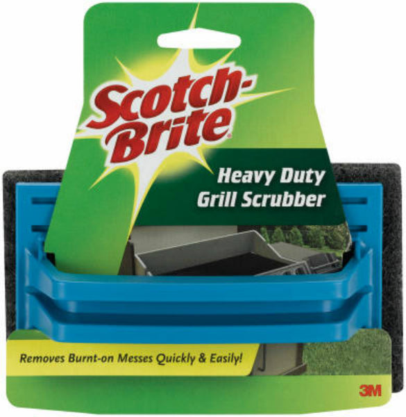 Scotch-Brite 7721 Heavy Duty Long Lasting Grill Scrubber, 6" x 4", Brown
