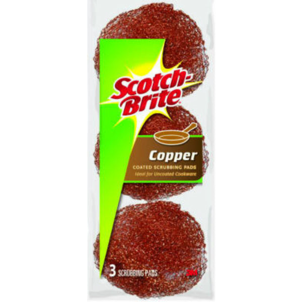 Scotch-Brite® 213C Copper Coated Scouring Pad, 3-Pack