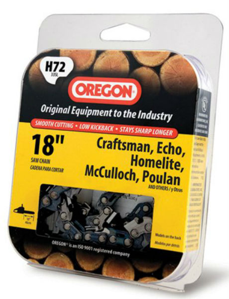 Oregon H72 Low Kickback 33SL Pro-Guard Chain, 72 Drive Links, 18"