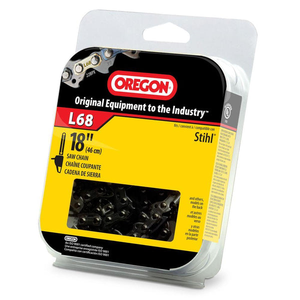 Oregon L68 Low Kickback 35SL Pro-Guard Chisel C-Loop Chain, 68 Drive Links, 16"