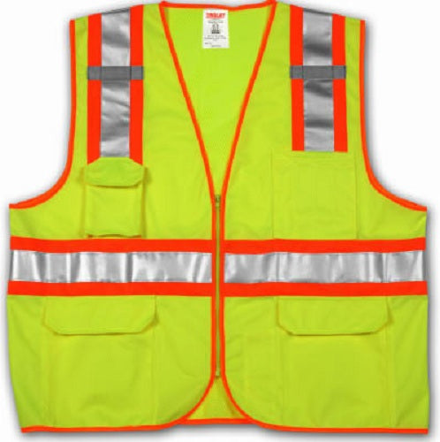 Tingley V73852-L-XL Surveyor Style 2-Tone Hi-Vis Vest, Large/X-Large