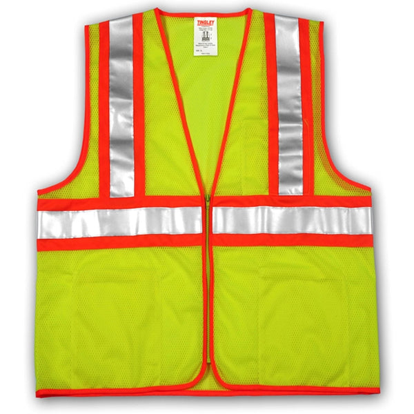 Tingley V70642-4X-5X Job Sight™ Hi-Vis Safety Vest, 4XL/5XL, Yellow/Green
