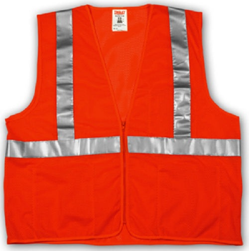 Tingley V70639-L-XL Job Sight™ High Visibility Safety Vest, Large/X-Large, Orange