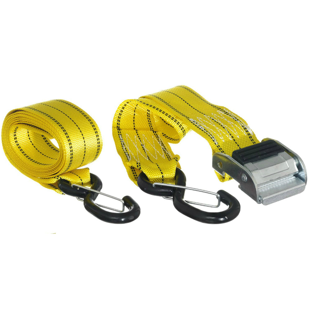 Keeper® 05707 Wide Mouth Cam Buckle Tie-Down, 2" x 8', 2-Pack